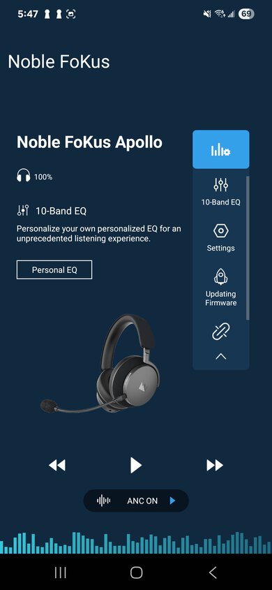 Noble FoKus Apollo App Picture