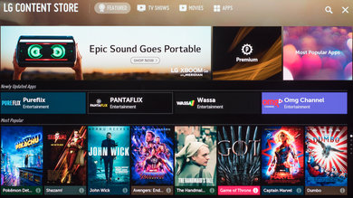 LG E9 OLED Apps Picture