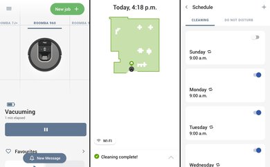 iRobot Roomba 960 Companion App Screen Grabs