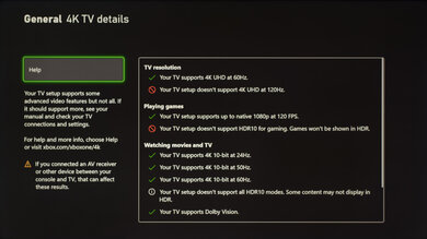 Hisense H8G Xbox Series X Screenshot