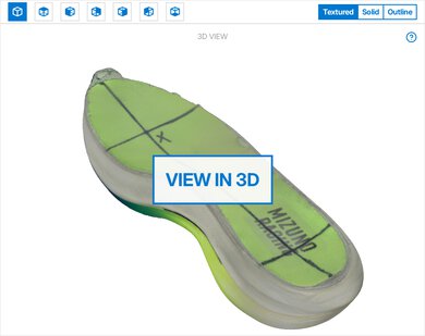 Mizuno Hyperwarp Pro 3D Model Internal