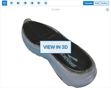 Brooks Ghost 18 3D Model Internal