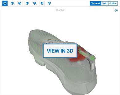 Brooks Glycerin Flex 3D Model Full Shoe