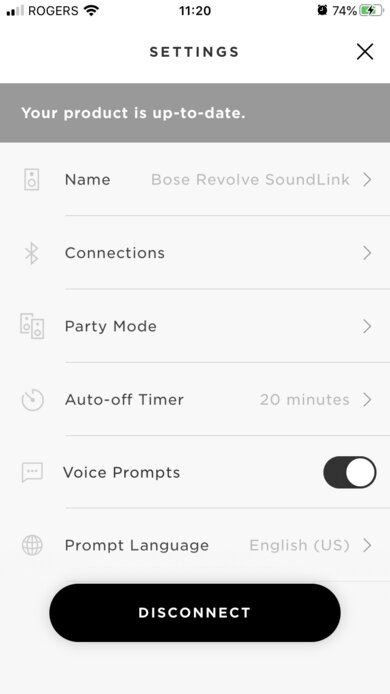 Bose SoundLink Revolve App Picture