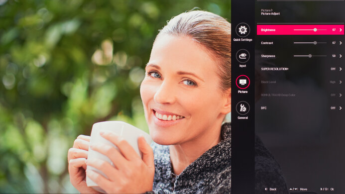 LG 32UL500-W OSD Picture