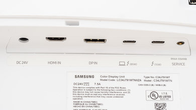 Samsung C34J791/CJ791 Inputs 1