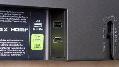 Vizio Elevate SE SL512X-0806 Physical Connections Bar Photo 1