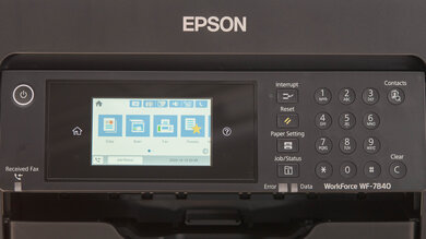 Epson WorkForce Pro WF-7840 Display Screen Picture