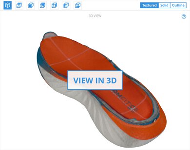 Saucony Triumph 22 3D Model Internal