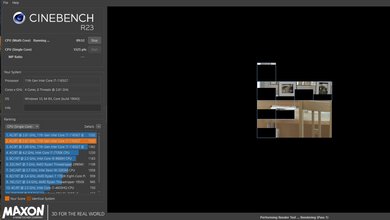 Framework Laptop 13 (2021) Cinebench R23 Photo