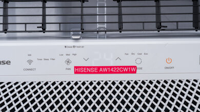 Hisense AW1422CW1W Controls Picture