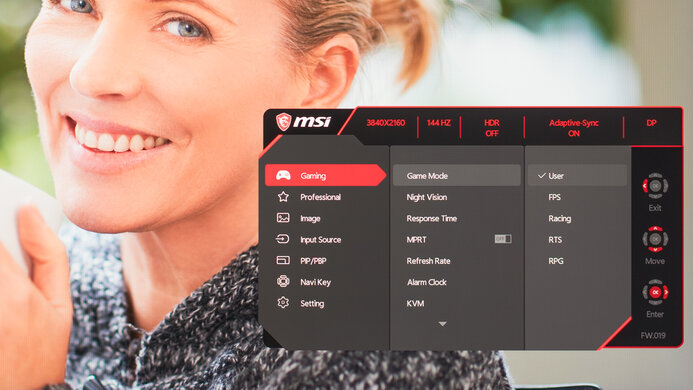 MSI MAG 274UPF OSD Picture