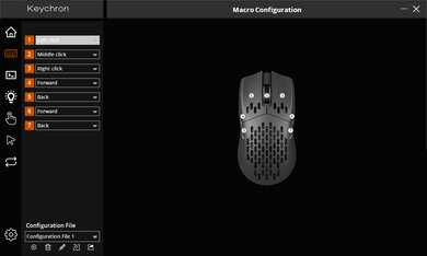 Keychron M1 Software settings screenshot
