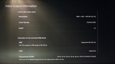 Hisense U8/U8K PS5 Screenshot