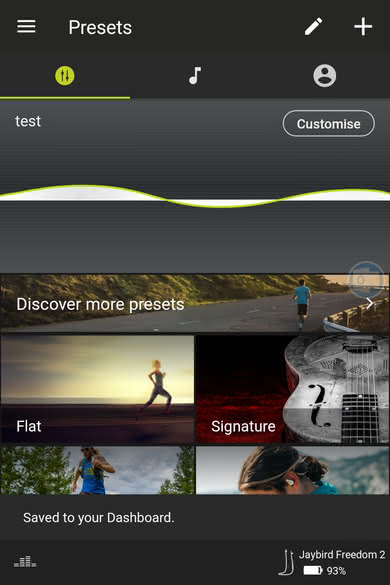 Jaybird Freedom 2 Wireless 2017 App Picture