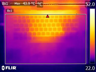 Dell Precision 5690 (2024) Keyboard Temps Picture