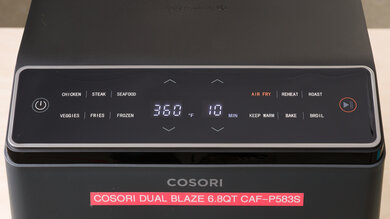 COSORI Dual Blaze 6.8qt CAF-P583S Control Panel Photo