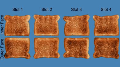 GE 4-Slice Toaster Toasting Evenness Photo