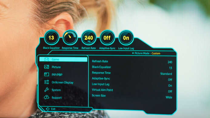 Samsung Odyssey G9 C49G95T OSD Picture