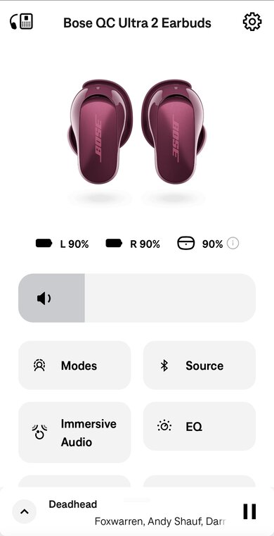 Bose QuietComfort Ultra Earbuds (2nd Gen) App Picture