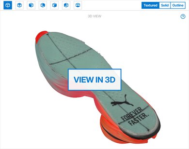 PUMA Fast-R NITRO Elite 3 3D Model Internal