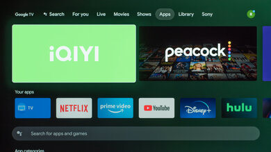 Sony A80K/A80CK OLED Apps Picture