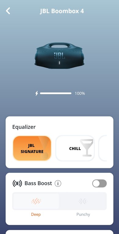 JBL Boombox 4 App Picture