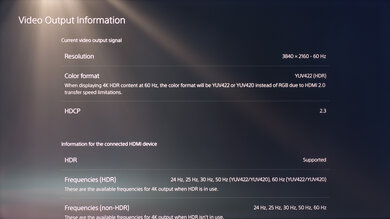 Hisense U6G PS5 Screenshot