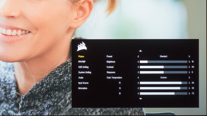 Corsair XENEON 27QHD240 OSD Picture