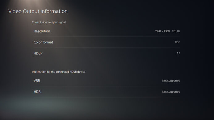 Dell Alienware AW2521HF PS5 Compatibility Photo