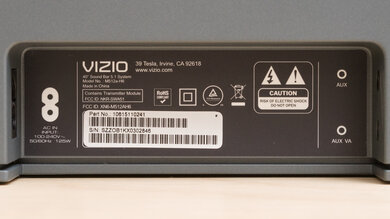 Vizio M Series M512a-H6 Physical Connections Bar Photo 1