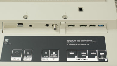 Sony X940E Rear Inputs Picture