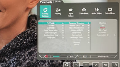 ViewSonic XG2402 OSD Picture
