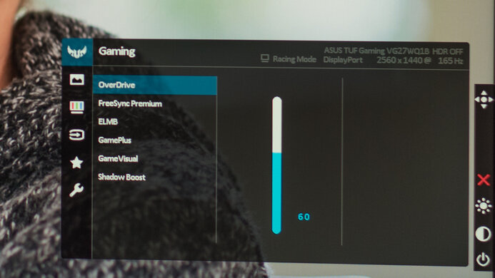 ASUS TUF Gaming VG27WQ1B OSD Picture