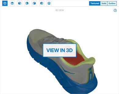 HOKA Arahi 7 3D Model Full Shoe