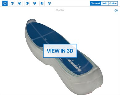 Diadora Frequenza 2 3D Model Internal