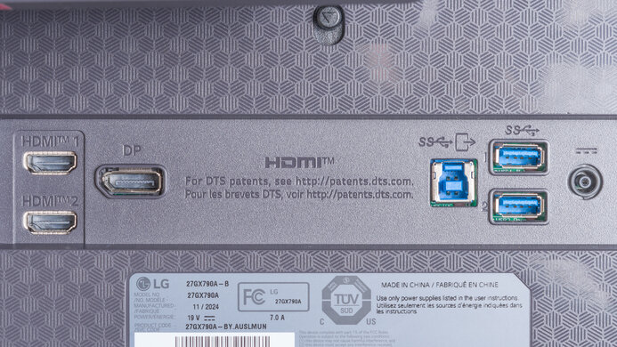 LG 27GX790A-B Inputs 1