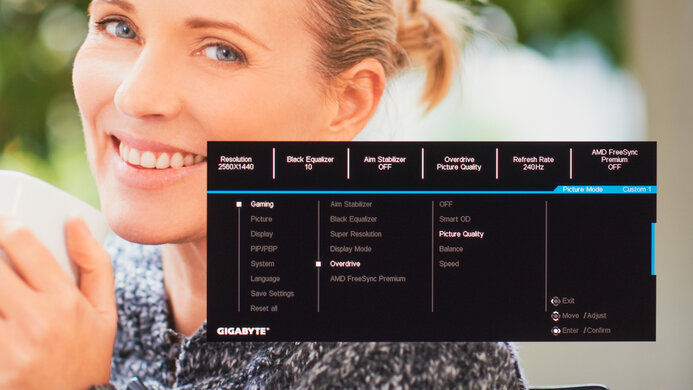 Gigabyte M27Q X OSD Picture