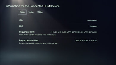 Samsung DU8000 PS5 Screenshot