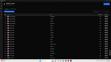 IPVanish VPN Destination Selection Example