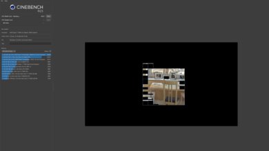 Framework Laptop 13 (2023) Cinebench R23 Photo