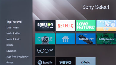 Sony A1E OLED Apps Picture