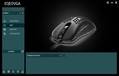 EQEOVGA D10 RGB Software settings screenshot