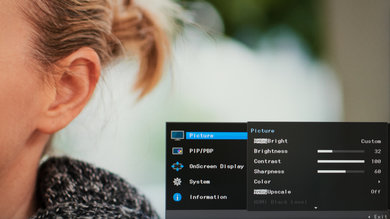 Samsung C34J791/CJ791 OSD picture