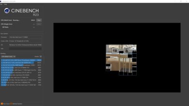 Dell Precision 5560 (2021) Cinebench R23 Photo