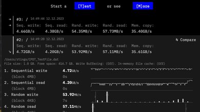 Apple MacBook Pro 14 (M3, 2023) Storage Performance Image