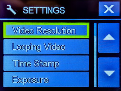 AKASO EK7000 Screen Menu Picture