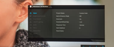 Dell Alienware AW3418DW OSD Picture