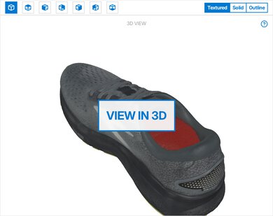 Brooks Ghost 16 3D Model Full Shoe