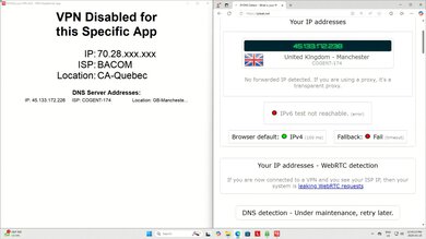 Private Internet Access VPN Disabled For App Screenshot
